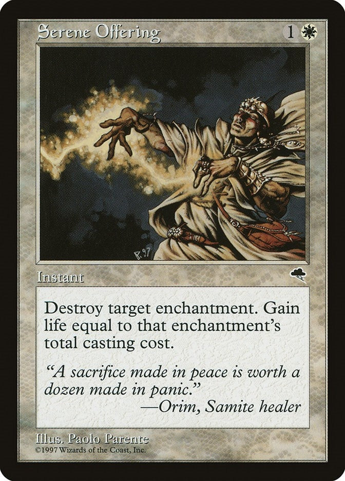 Serene Offering (40) [TMP] - MTG Single