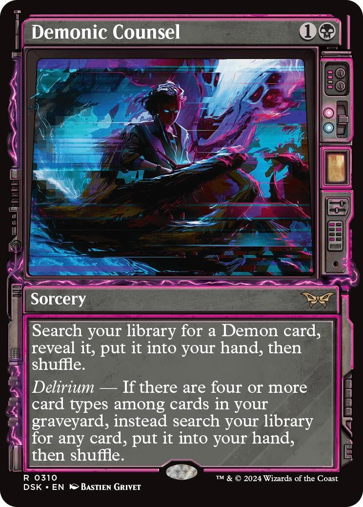 Demonic Counsel (Showcase) (310) [DSK] - MTG Single