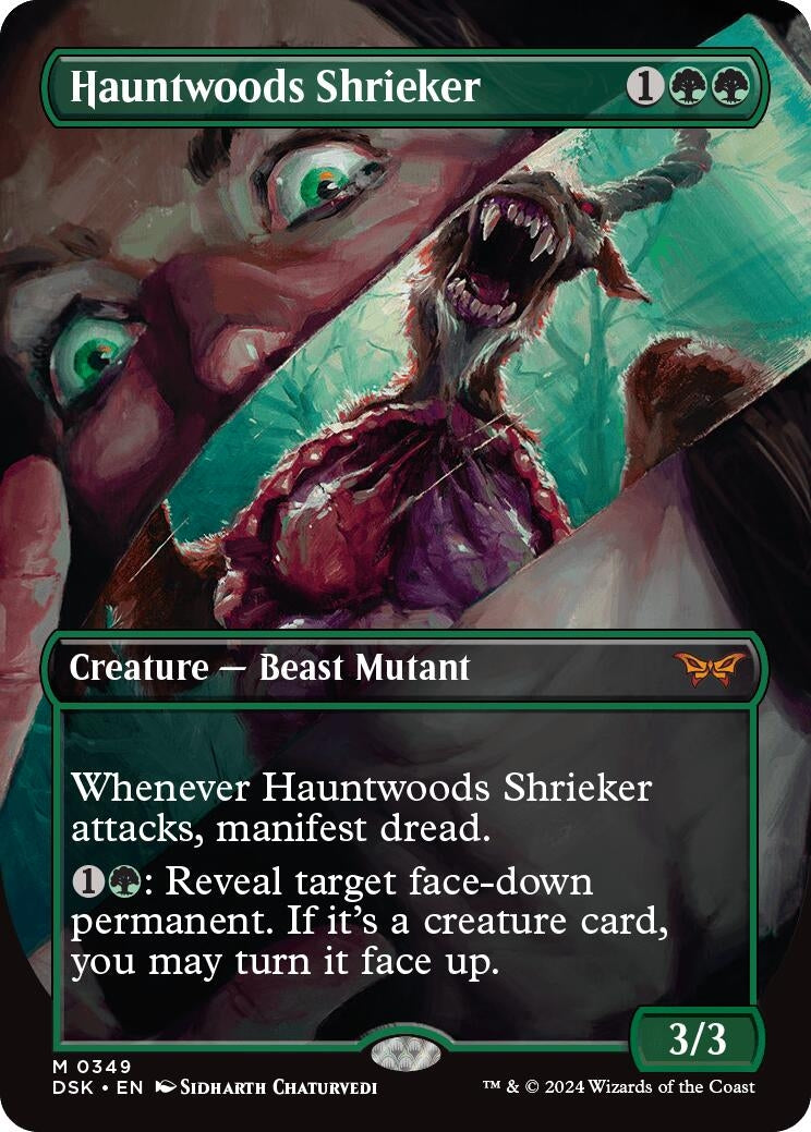 Hauntwoods Shrieker (Borderless) (349) [DSK] - MTG Single