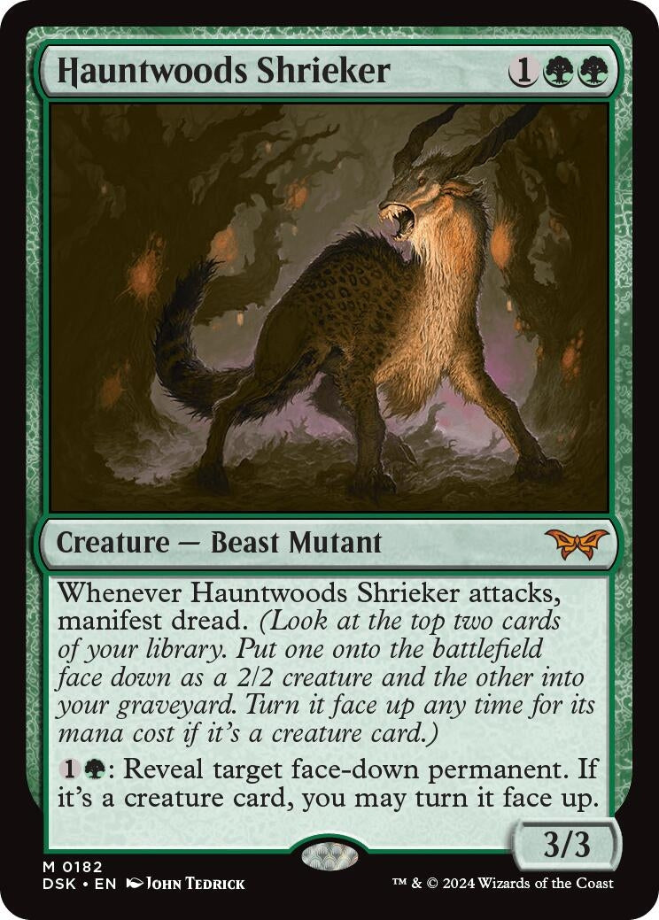 Hauntwoods Shrieker (182) [DSK] - MTG Single