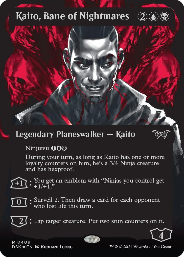 Kaito Bane of Nightmares (Showcase) (Textured) (409) [DSK] - MTG Single