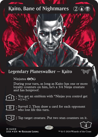 Kaito Bane of Nightmares (Showcase) (Textured) (409) [DSK] - MTG Single