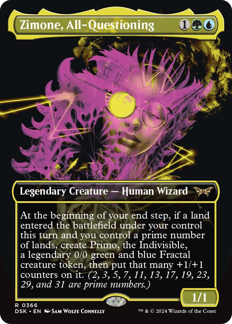 Zimone All-Questioning (Showcase) (366) [DSK] - MTG Single