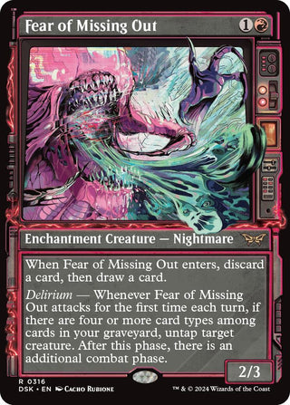 Fear of Missing Out (Showcase) (316) [DSK] - MTG Single