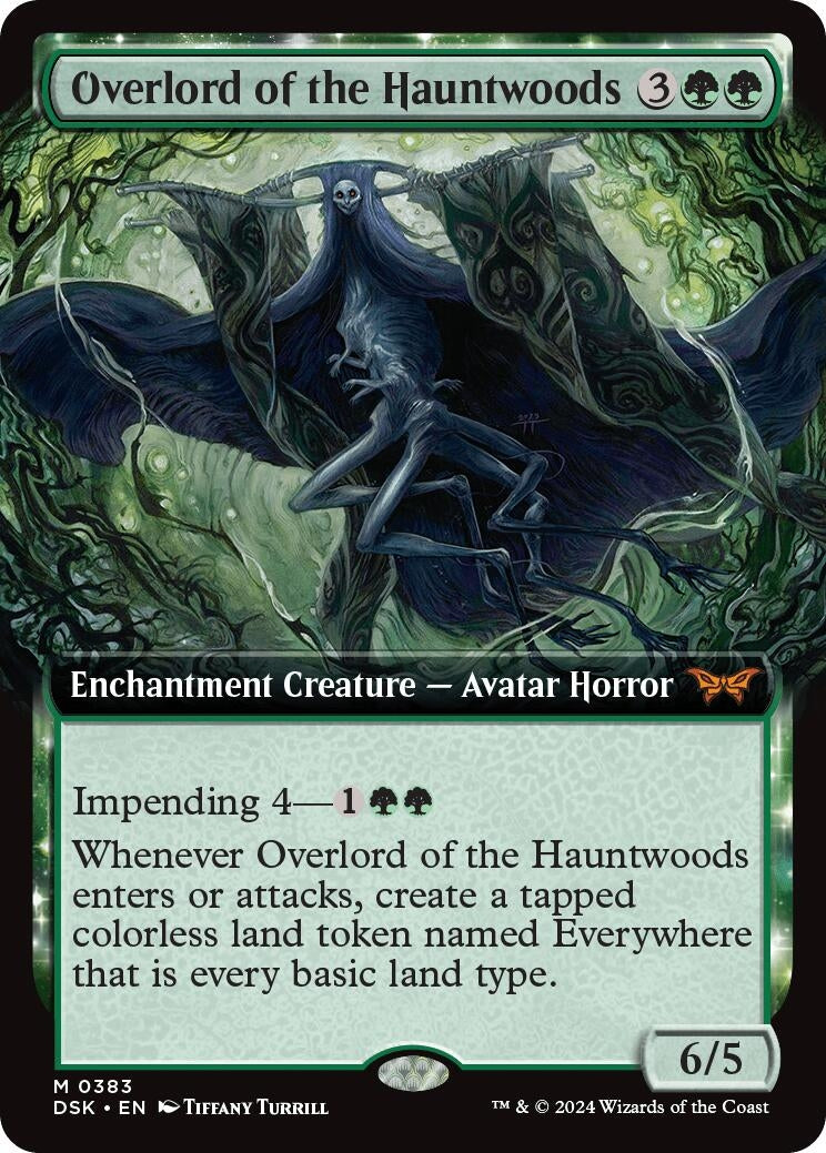 Overlord of the Hauntwoods (Extended Art) (383) [DSK] - MTG Single