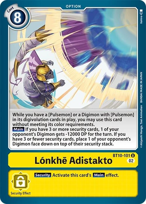 Lonkhe Adistakto (10101) [BT10] - Digimon Card Game Single