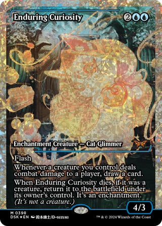 Enduring Curiosity (Japan Showcase) (Fracture Foil) (398) [DSK] - MTG Single