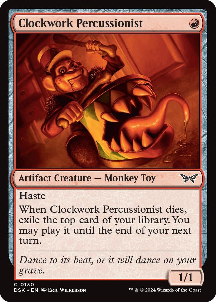 Clockwork Percussionist (0130) (130) [DSK] - MTG Single