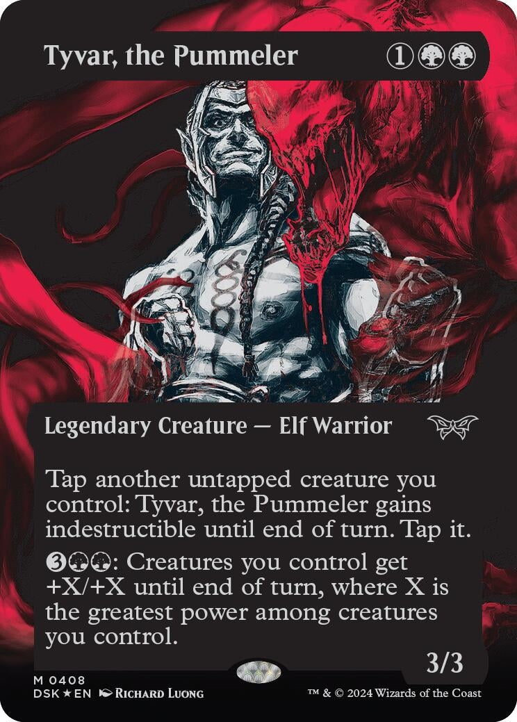 Tyvar the Pummeler (Showcase) (Textured) (408) [DSK] - MTG Single