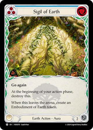 Sigil of Earth (70) [ROS] - Flesh and Blood TCG Single