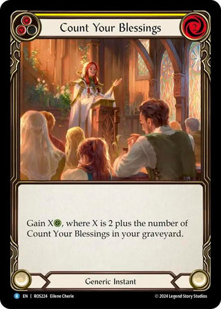 Count Your Blessings (Yellow) (224) [ROS] - Flesh and Blood TCG Single