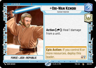 Obi-Wan Kenobi - Patient Mentor (003/257) [Twilight of the Republic] - Star Wars: Unlimited Single