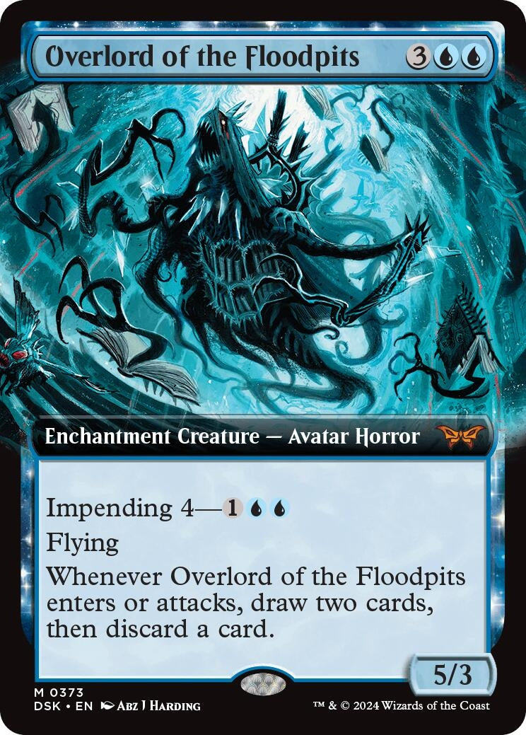 Overlord of the Floodpits (Extended Art) (373) [DSK] - MTG Single