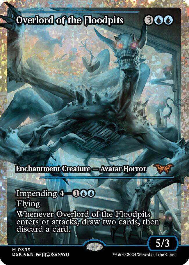 Overlord of the Floodpits (Japan Showcase) (Fractured Foil) (399) [DSK] - MTG Single