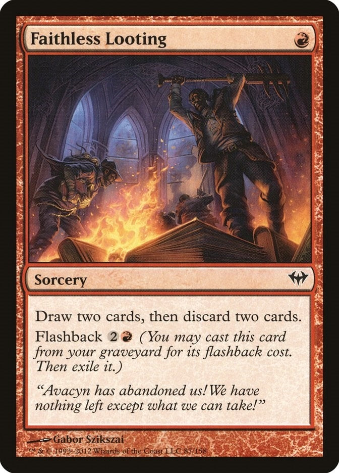 Faithless Looting (87) [DKA] - MTG Single