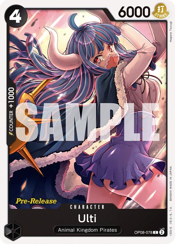Ulti (8078) (OP08 PRE) - One Piece Card Game Single