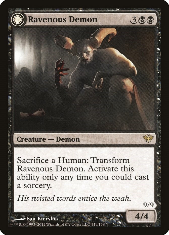 Ravenous Demon (71) [DKA] - MTG Single