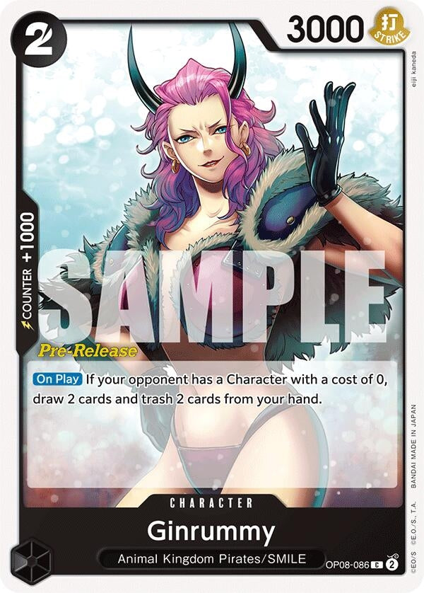 Ginrummy (8086) (OP08 PRE) - One Piece Card Game Single