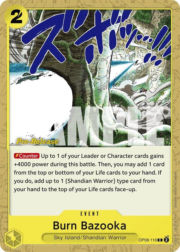 Burn Bazooka (8116) (OP08 PRE) - One Piece Card Game Single