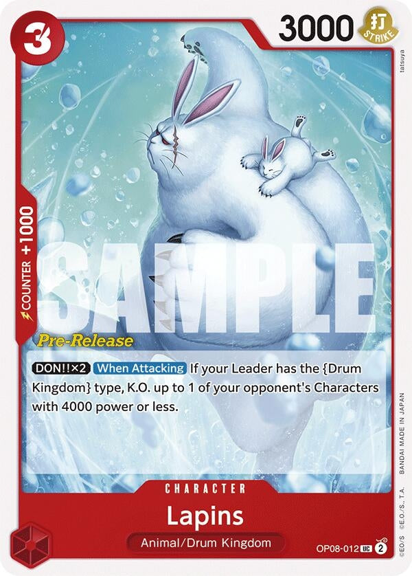 Lapins (8012) (OP08 PRE) - One Piece Card Game Single