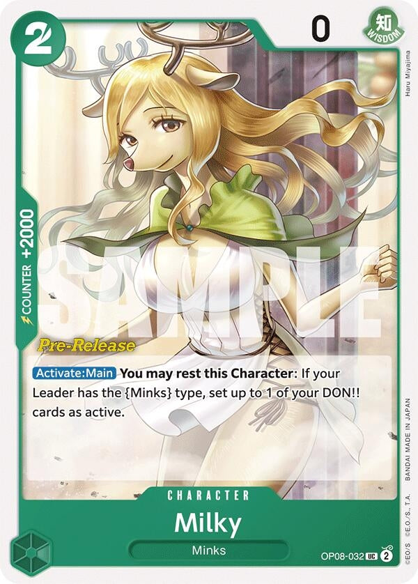 Milky (8032) (OP08 PRE) - One Piece Card Game Single
