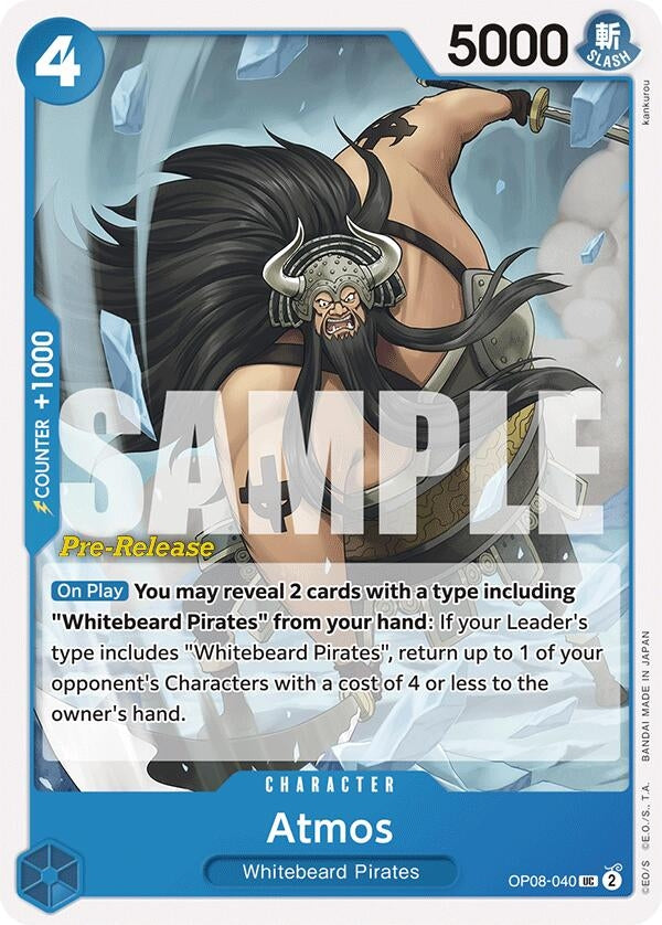 Atmos (8040) (OP08 PRE) - One Piece Card Game Single