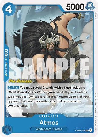 Atmos (8040) (OP08 PRE) - One Piece Card Game Single