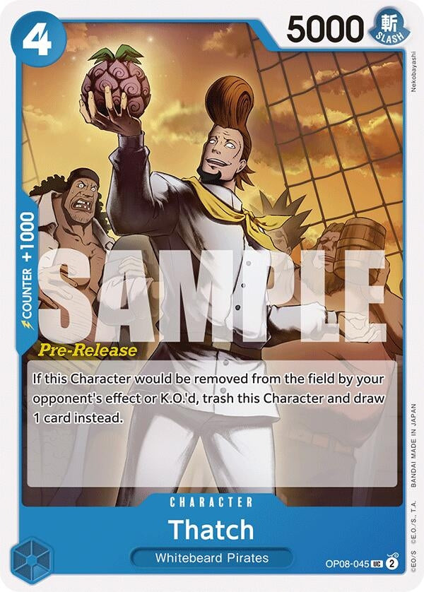 Thatch (8045) (OP08 PRE) - One Piece Card Game Single