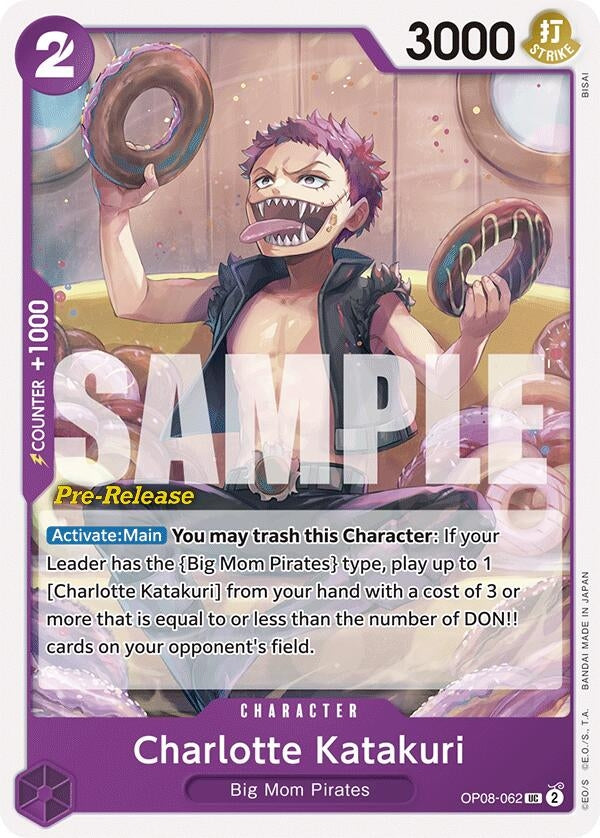 Charlotte Katakuri (062) (8062) (OP08 PRE) - One Piece Card Game Single