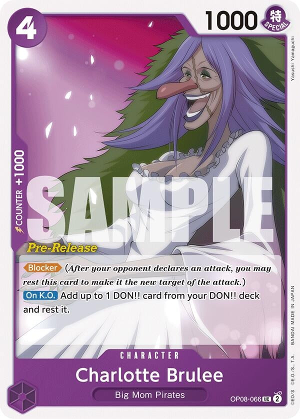 Charlotte Brulee (8066) (OP08 PRE) - One Piece Card Game Single