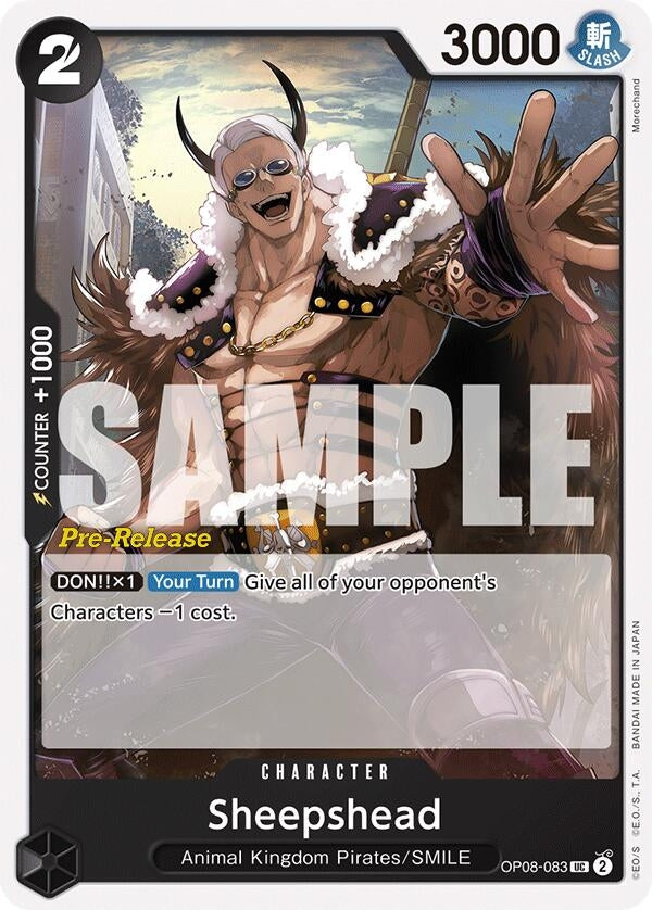 Sheepshead (8083) (OP08 PRE) - One Piece Card Game Single
