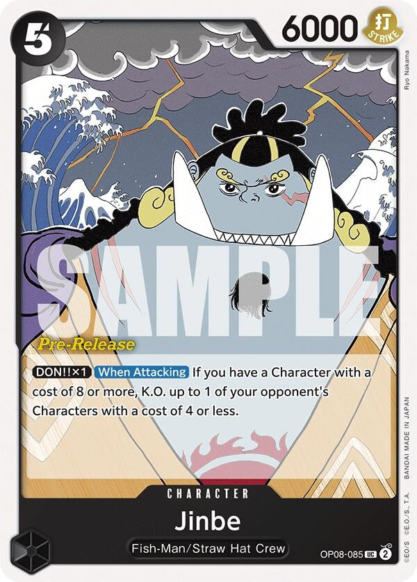 Jinbe (8085) (OP08 PRE) - One Piece Card Game Single