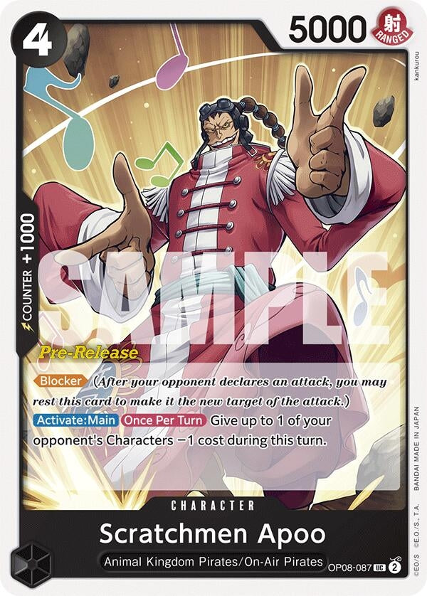 Scratchmen Apoo (8087) (OP08 PRE) - One Piece Card Game Single