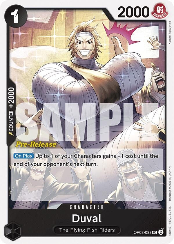 Duval (8088) (OP08 PRE) - One Piece Card Game Single