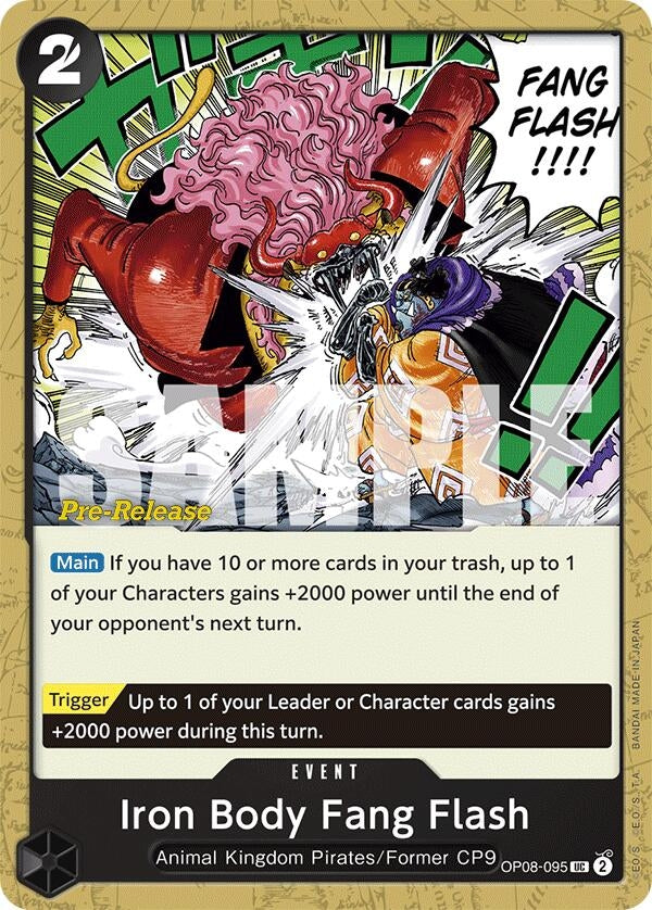 Iron Body Fang Flash (8095) (OP08 PRE) - One Piece Card Game Single