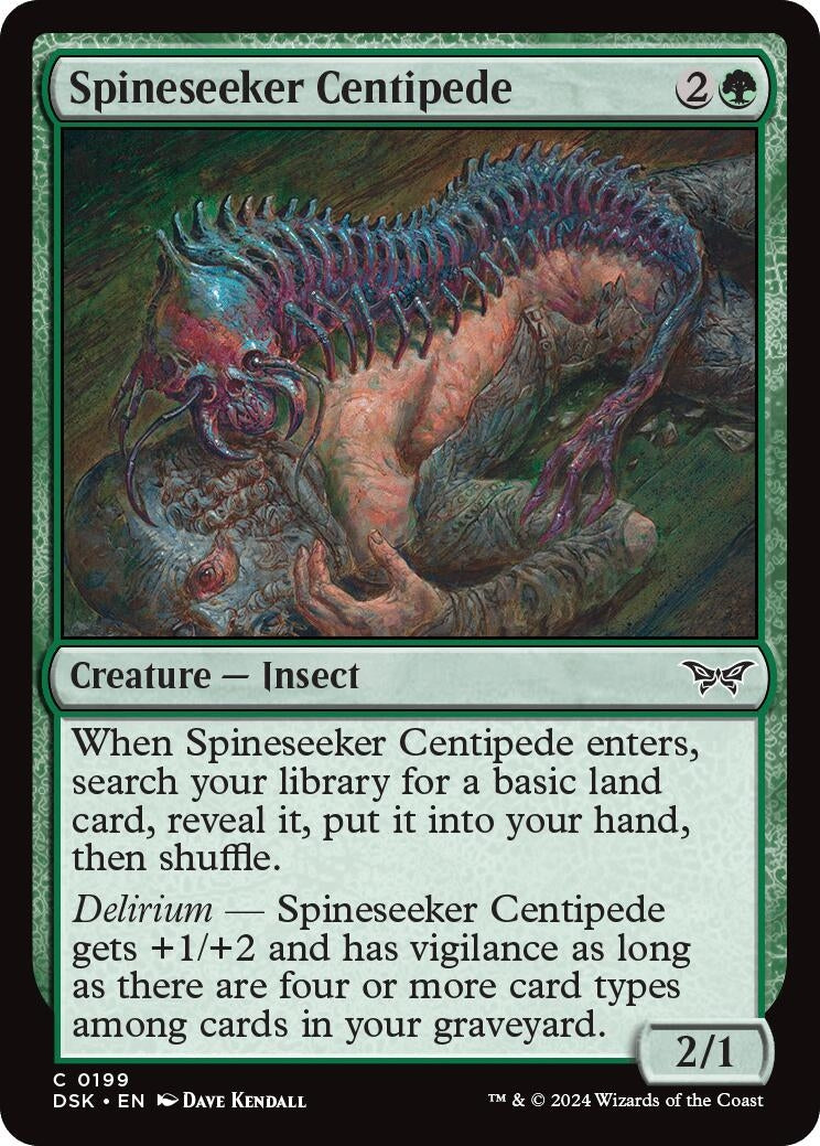 Spineseeker Centipede (199) [DSK] - MTG Single