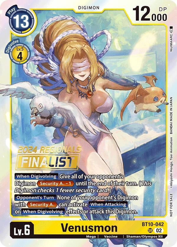 Venusmon (2024 Regionals Finalist) (10042) [BT10] - Digimon Card Game Single
