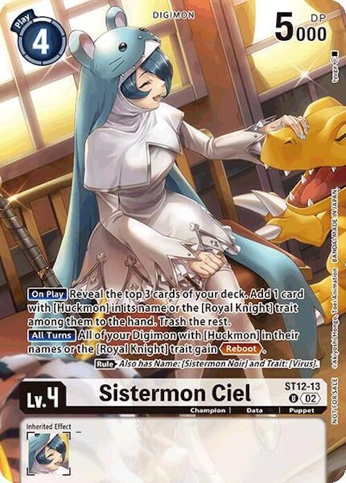 Sistermon Ciel (Event Pack 7) (1213) [ST-12] - Digimon Card Game Single