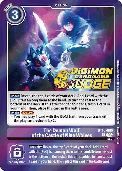 The Demon Wolf of the Castle of Nine Wolves (Judge pack 6) (16099) [BT16] - Digimon Card Game Single