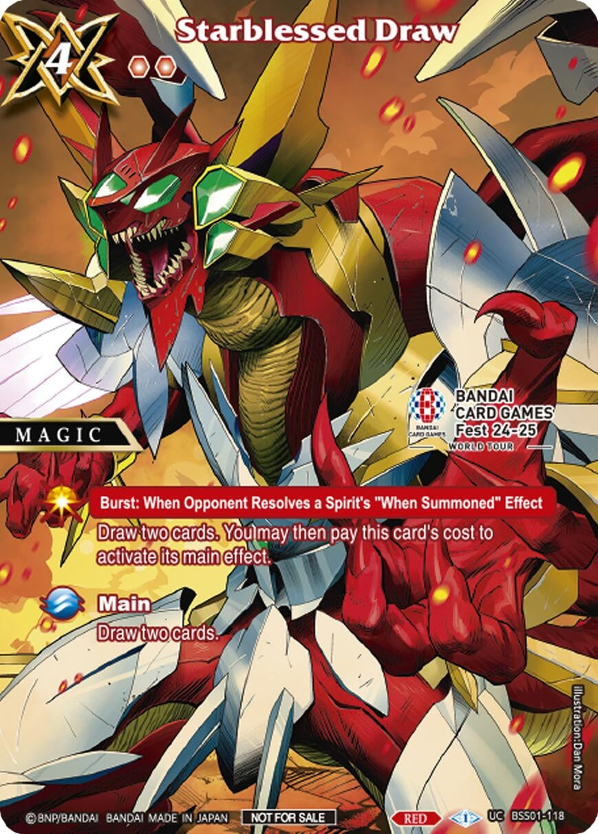 Starblessed Draw (BANDAI Card Games Fest 24-25 World Tour) (1118) [BSSP] - Battle Spirits Saga Single