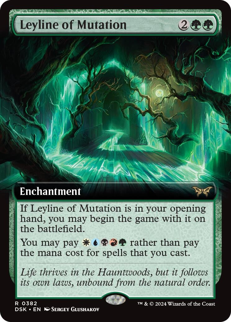 Leyline of Mutation (Extended Art) (382) [DSK] - MTG Single