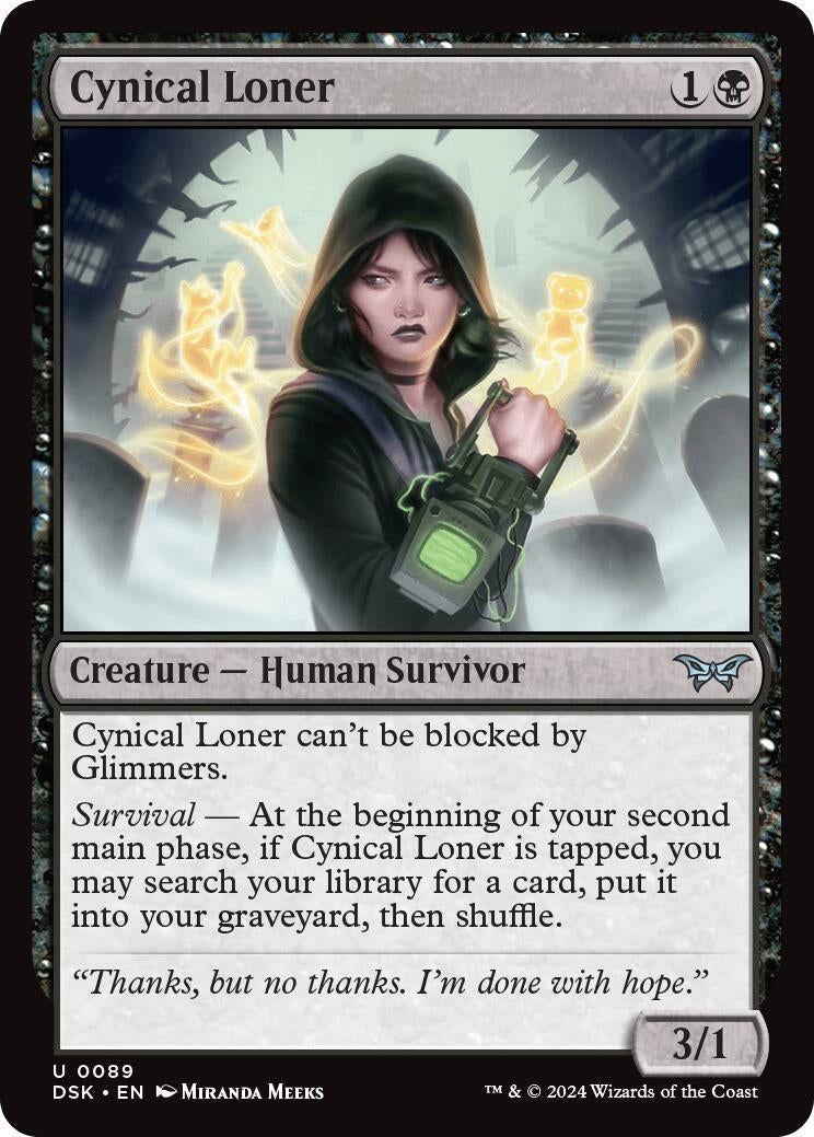 Cynical Loner (89) [DSK] - MTG Single
