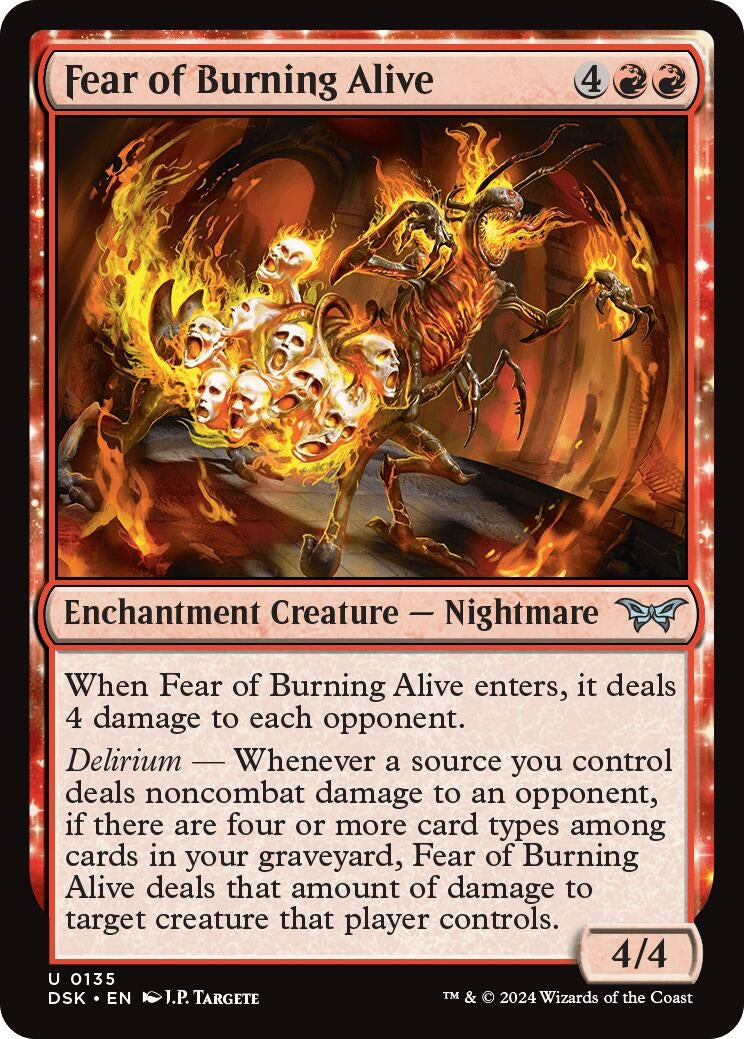 Fear of Burning Alive (135) [DSK] - MTG Single
