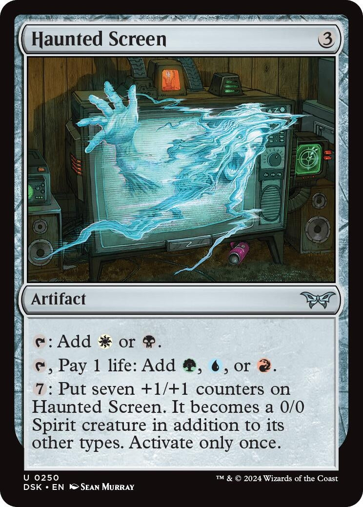 Haunted Screen (250) [DSK] - MTG Single