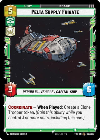 Pelta Supply Frigate (095/257) [Twilight of the Republic] - Star Wars: Unlimited Single