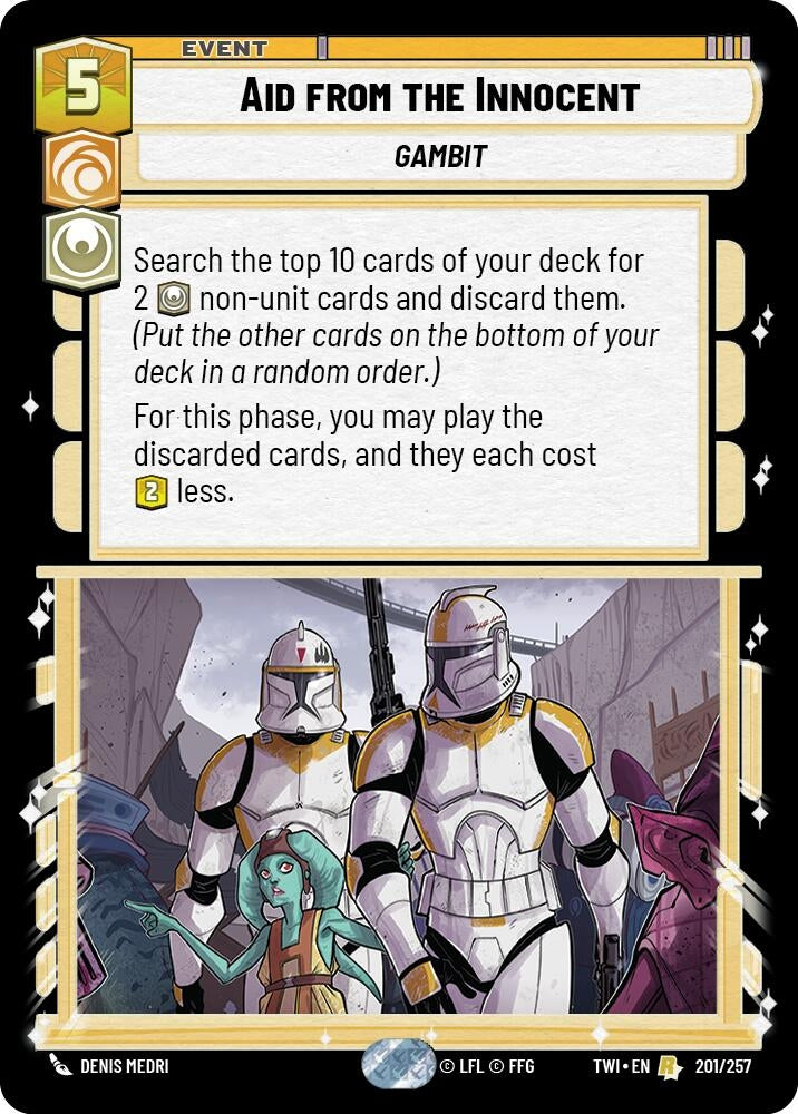 Aid from the Innocent (201) (TOR) - Star Wars: Unlimited Single