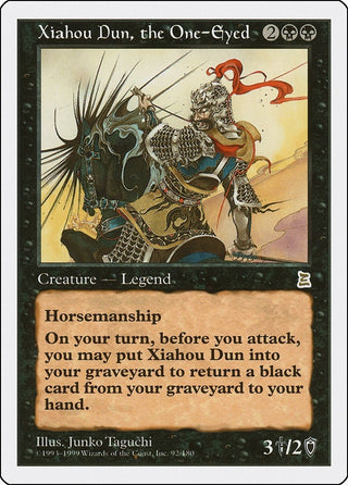 Xiahou Dun the One-Eyed (92) [PTK] - MTG Single