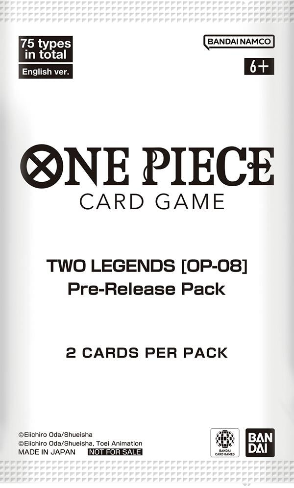 Two Legends - Pre-Release Pack (OP08 PRE) - One Piece Card Game Sealed