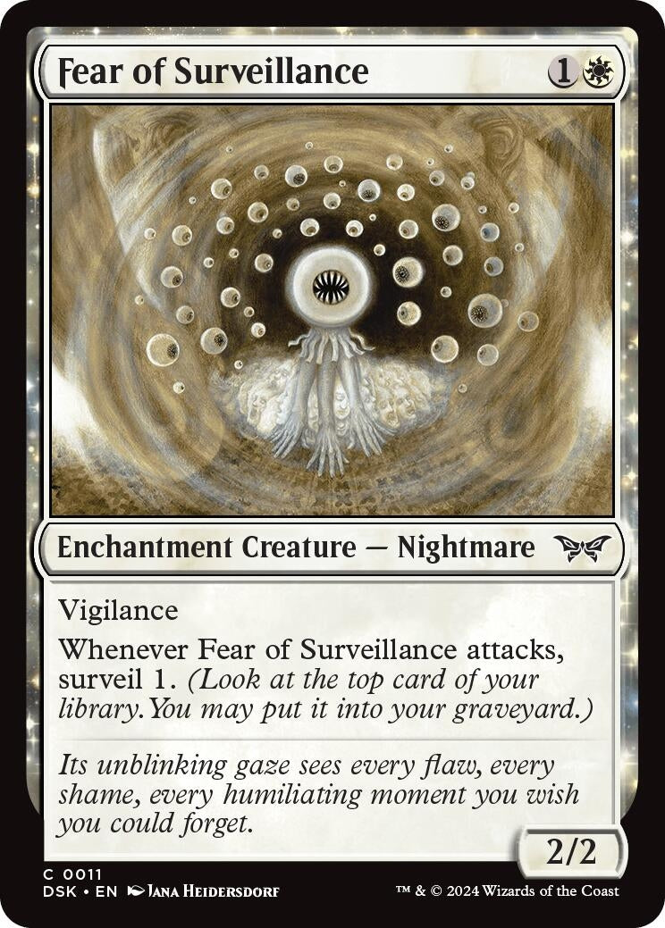 Fear of Surveillance (11) [DSK] - MTG Single