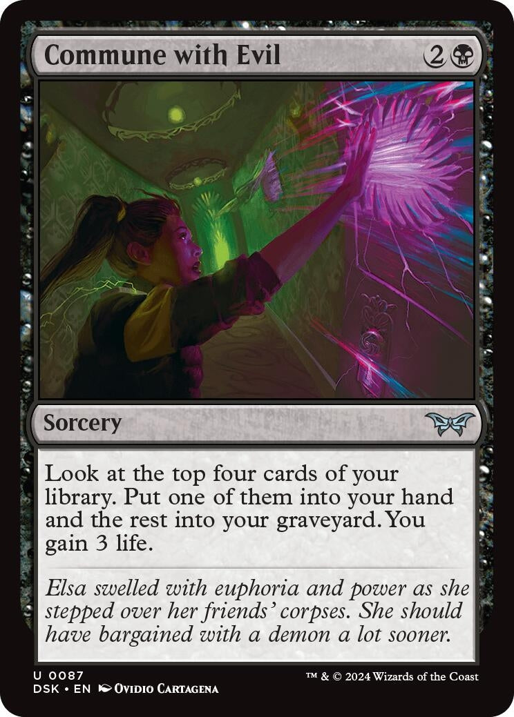 Commune with Evil (87) [DSK] - MTG Single